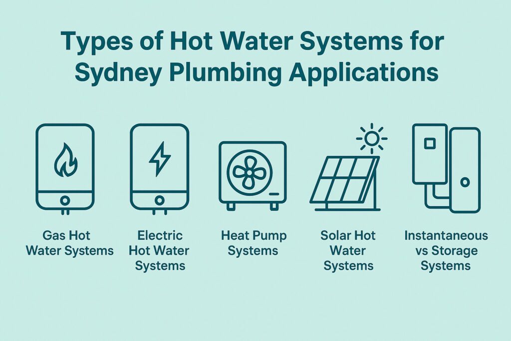 Types of Hot Water Systems for Sydney Plumbing Applications