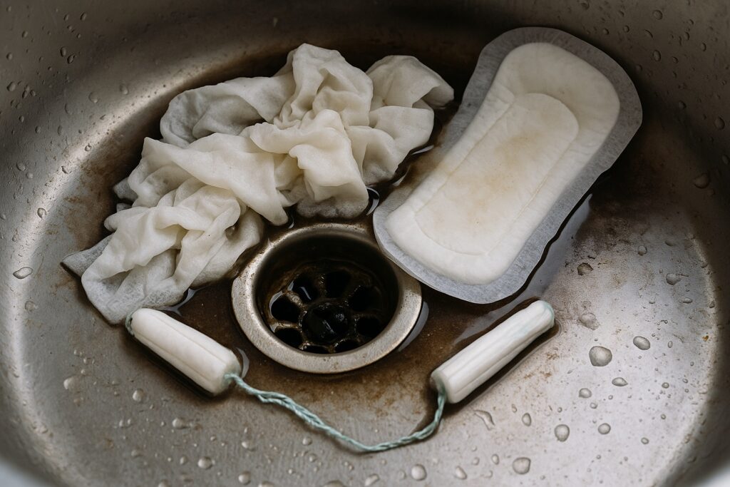 Wet Wipes and Sanitary Items Cause Immediate Blockages