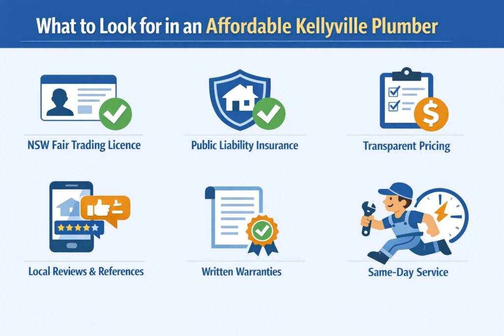 What to Look for in an Affordable Kellyville Plumber