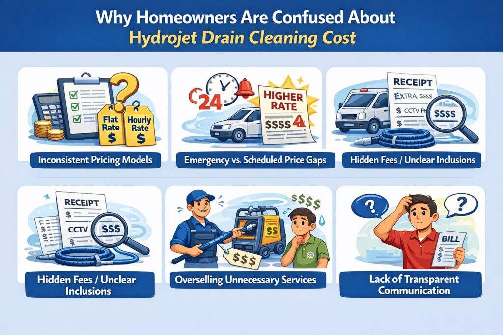 Why Homeowners Are Confused About Hydrojet Drain Cleaning Cost
