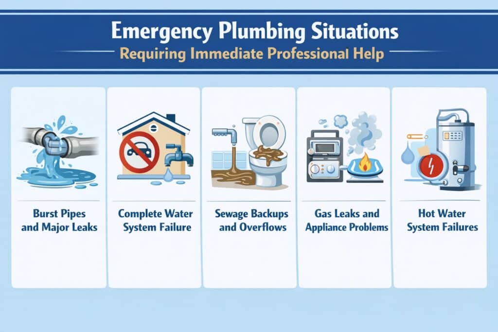 Emergency Plumbing Situations Requiring Immediate Professional Help