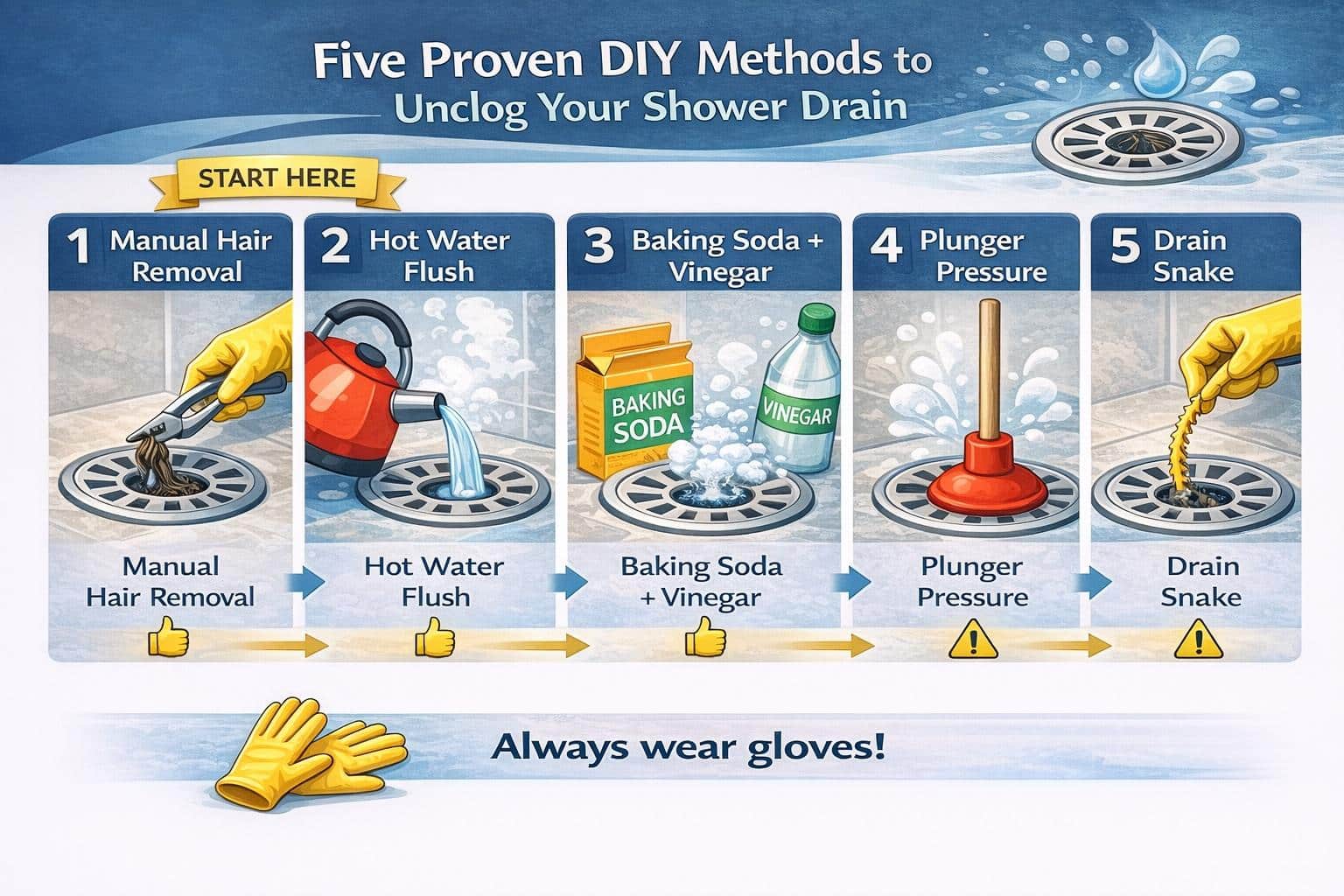 5 Proven DIY Clogged Shower Drain Fix Tips | Sydney Guide