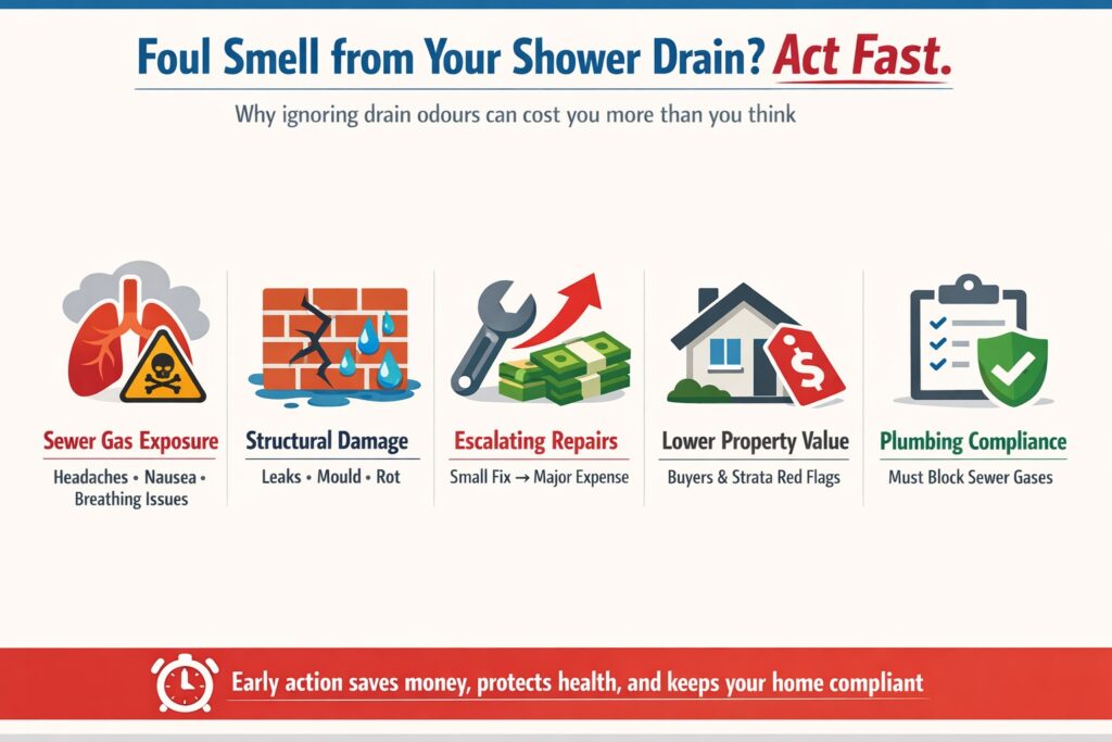 Why a Foul Smell from Your Shower Drain Demands Urgent Action