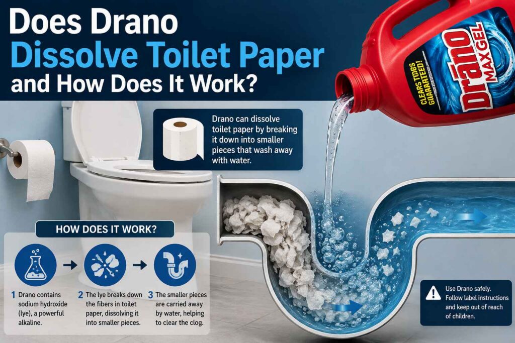 Does Drano Dissolve Toilet Paper and How Does It Work