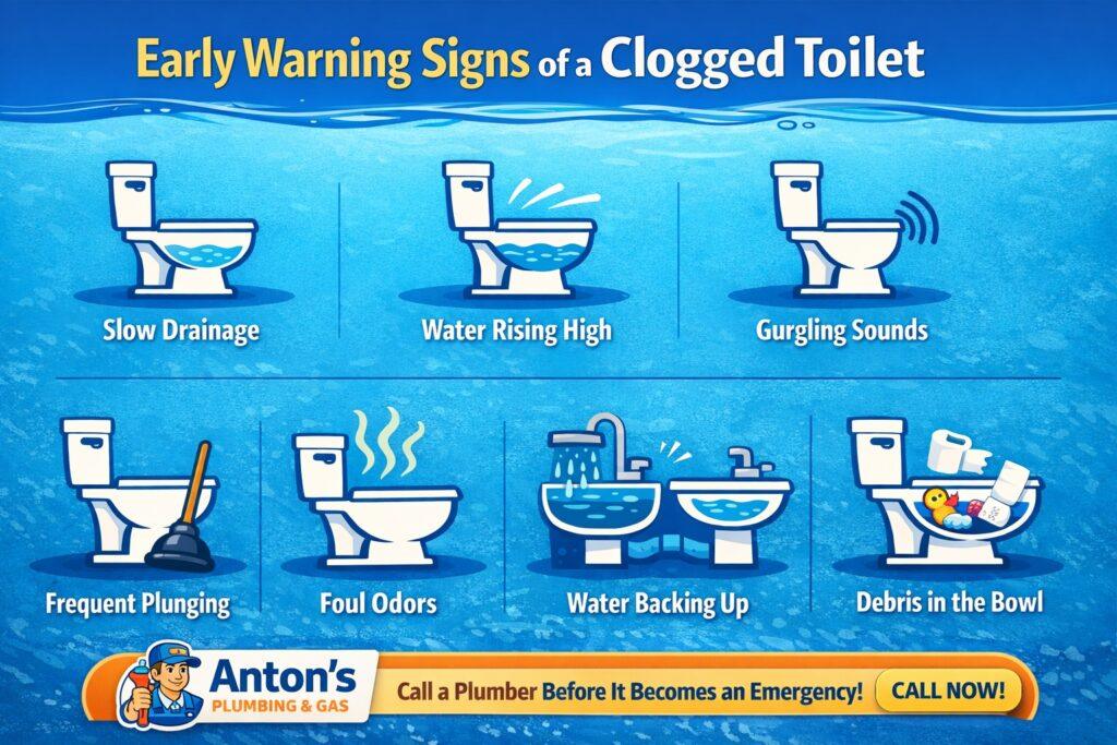 Early Warning Signs of a Clogged Toilet