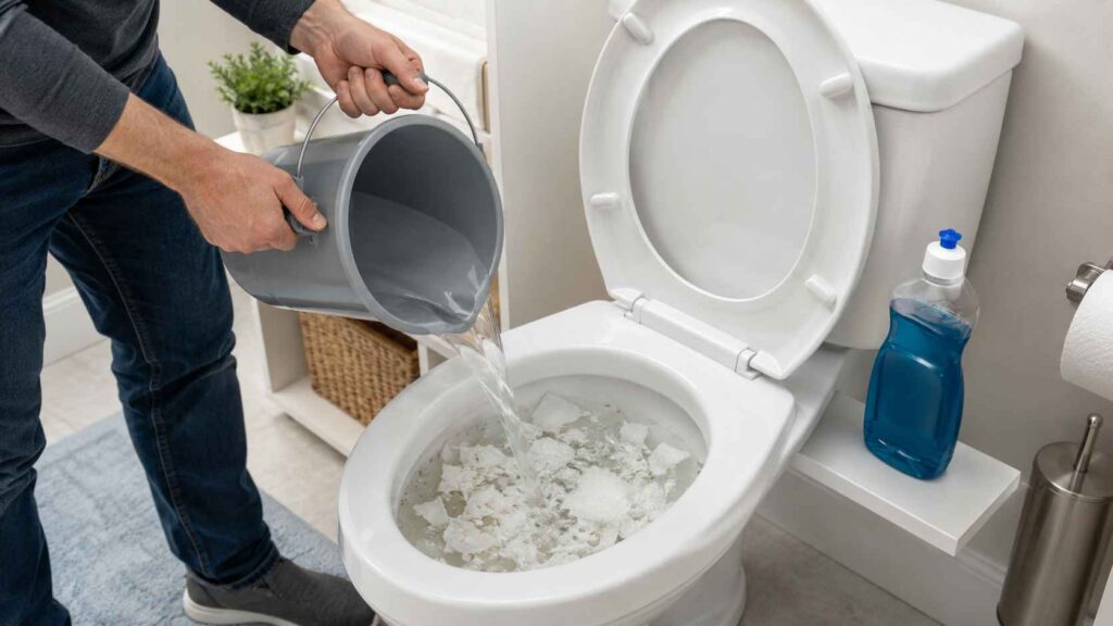 Hot Water and Dishwashing Liquid Method