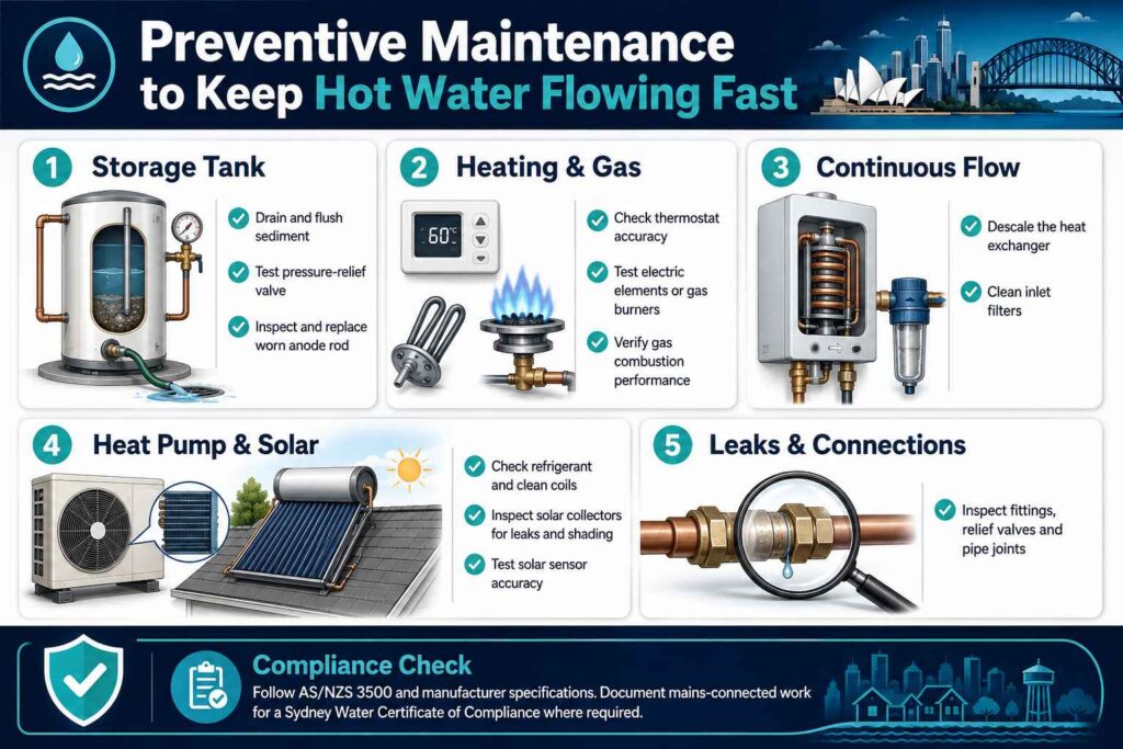 Preventive Maintenance to Keep Hot Water Flowing Fast