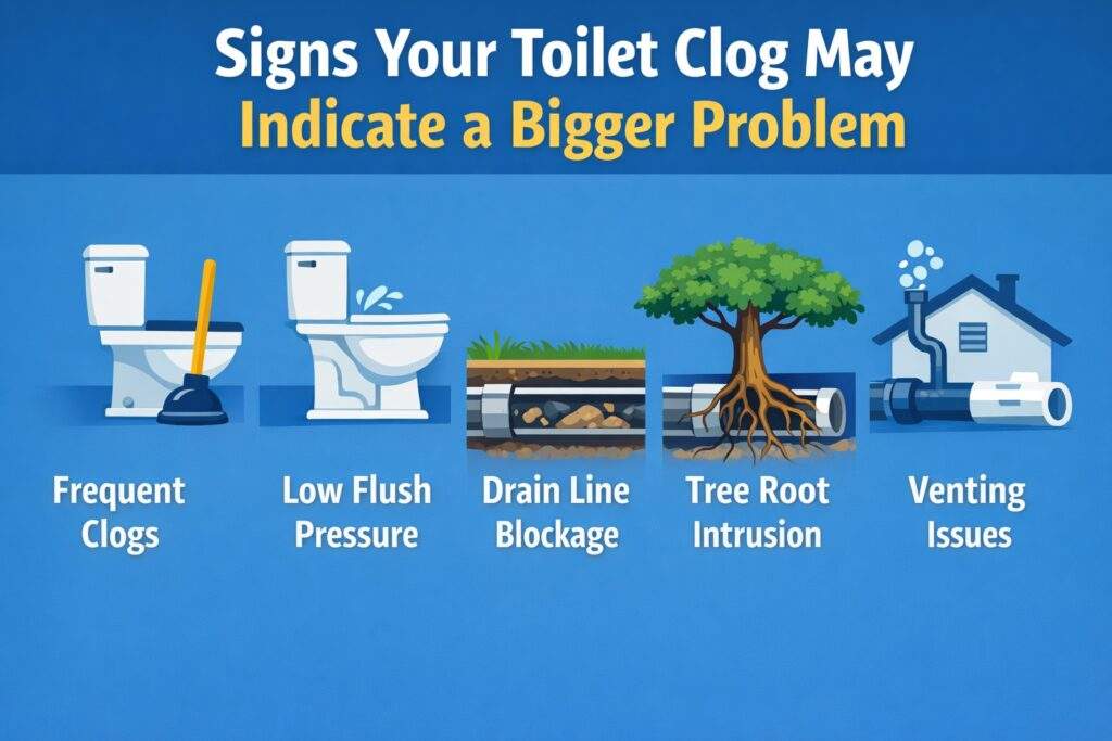 Signs Your Toilet Clog May Indicate a Bigger Problem