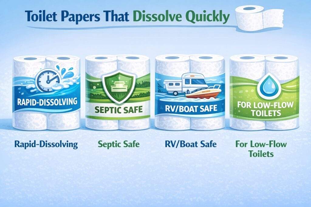 Toilet Papers That Dissolve Quickly