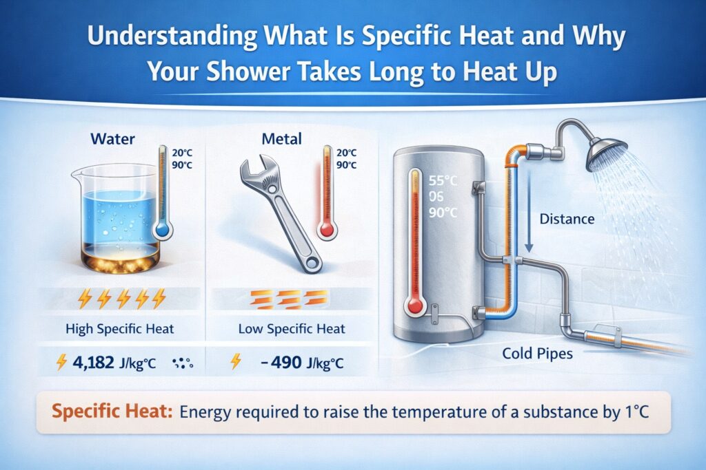 Understanding What Is Specific Heat and Why Your Shower Takes Long to Heat Up
