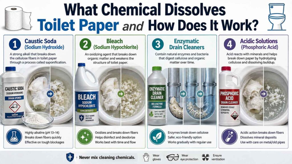 What Chemical Dissolves Toilet Paper and How Does It Work