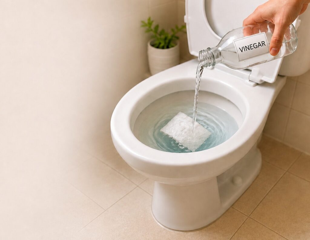 Will Vinegar Dissolve Toilet Paper