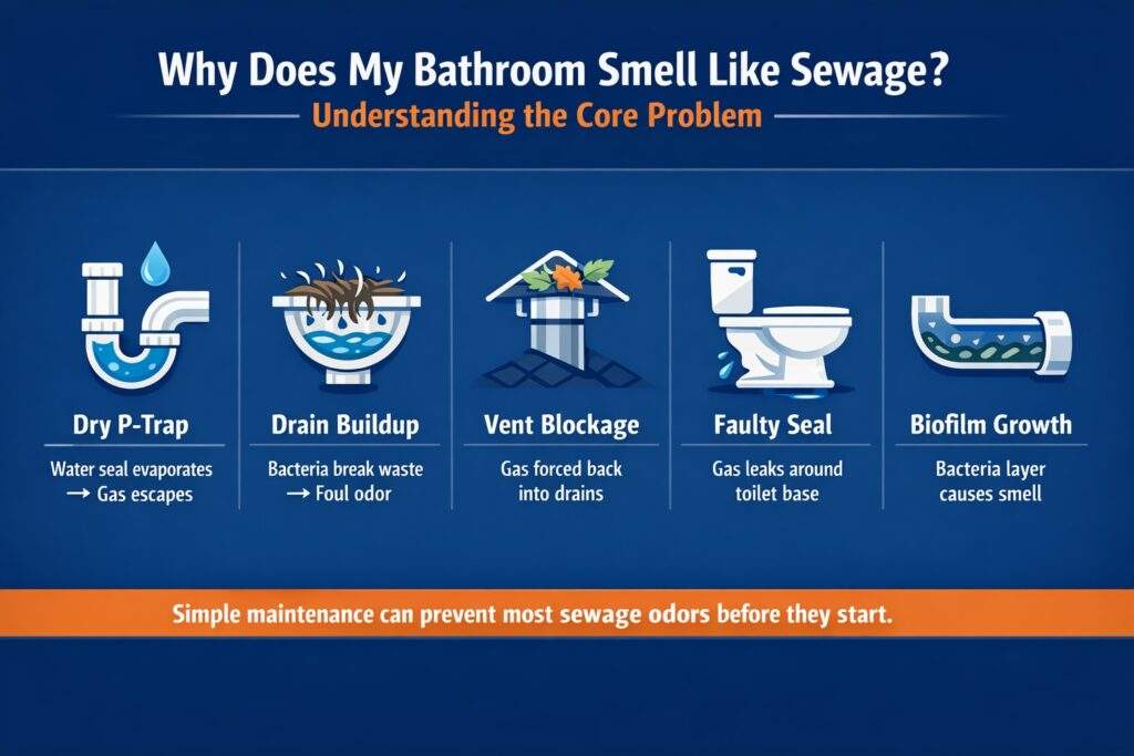 Why Does My Bathroom Smell Like Sewage? Understanding the Core Problem