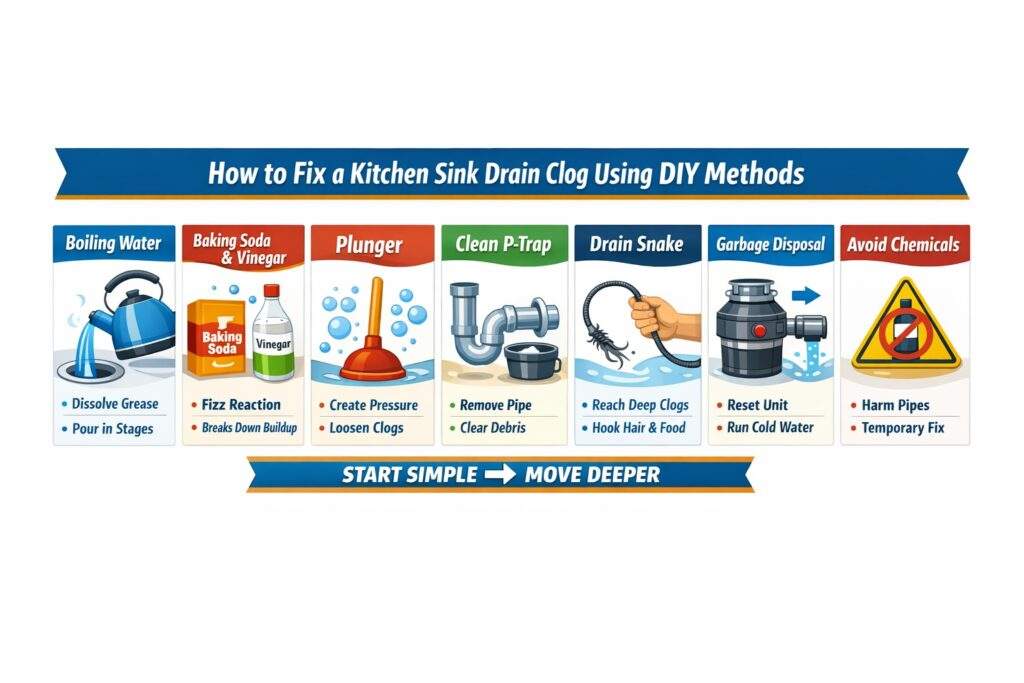 What Causes a Kitchen Drain Clogged in the First Place?