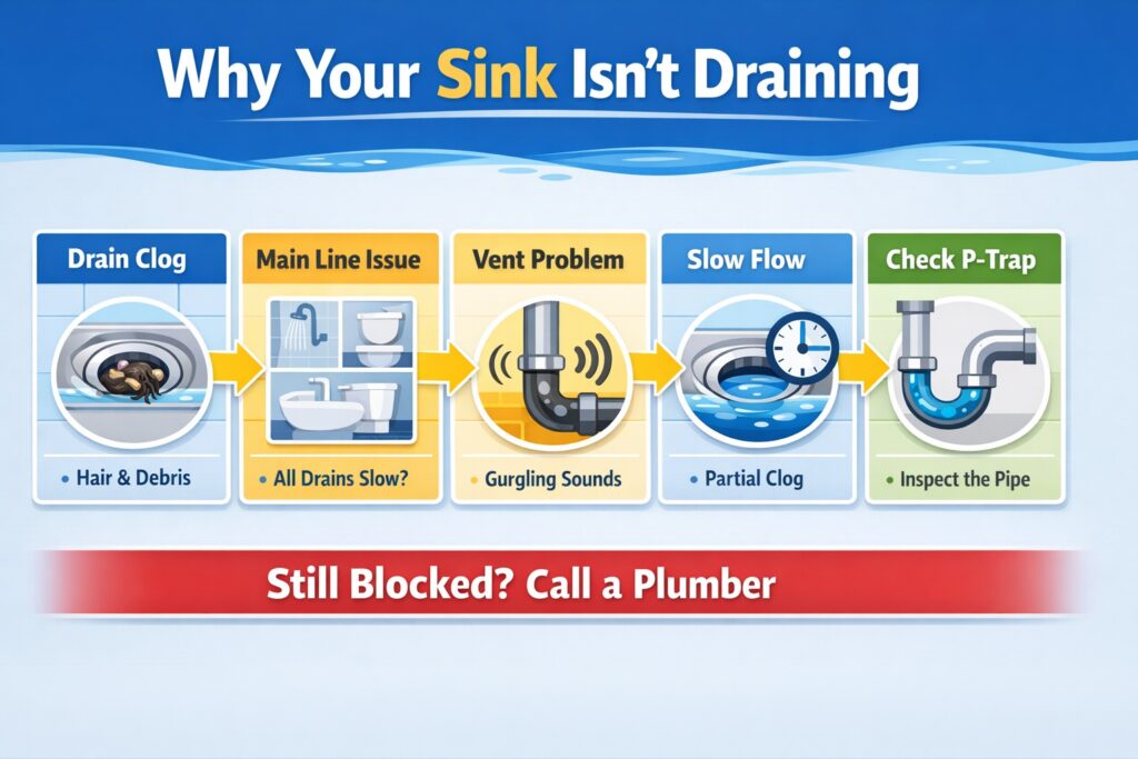 How to Identify Why the Water in Your Sink Is Not Going Down