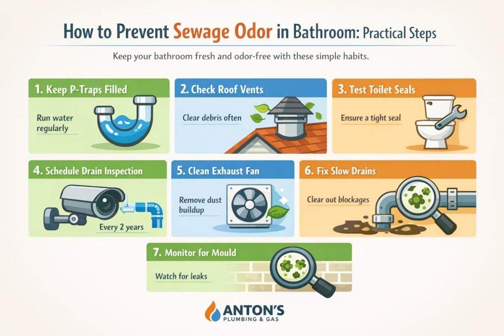 How to Prevent Sewage Odor in Bathroom: Practical Steps
