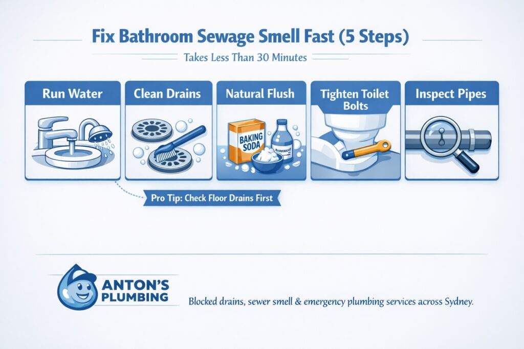 Step-by-Step Guide to Eliminate Sewage Smell from Bathroom Drains