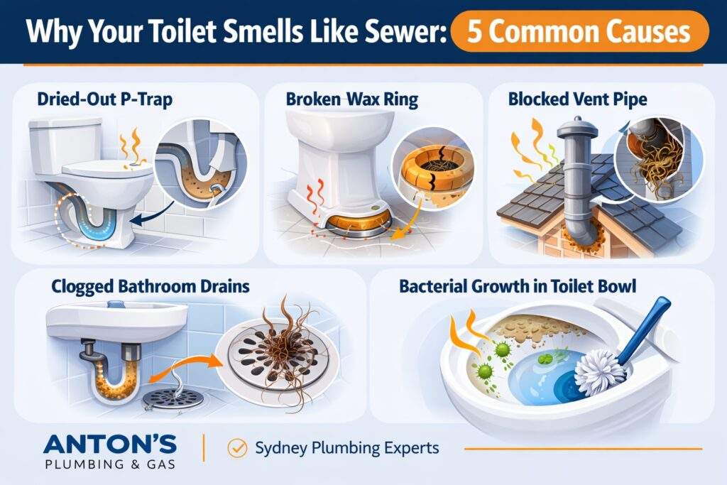Why Your Toilet Smells Like Sewer: Common Causes