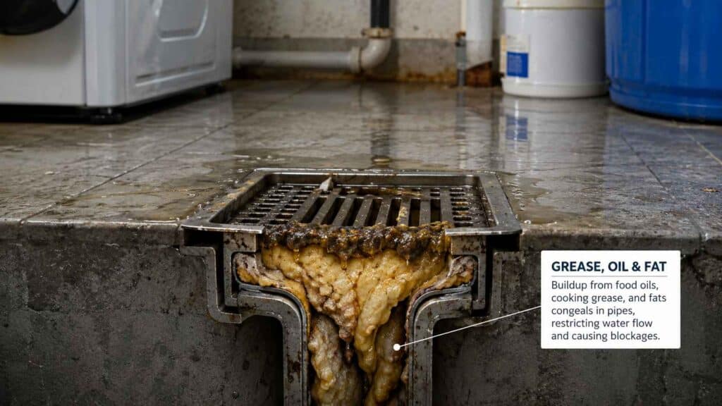 Grease Oil and Fat Buildup