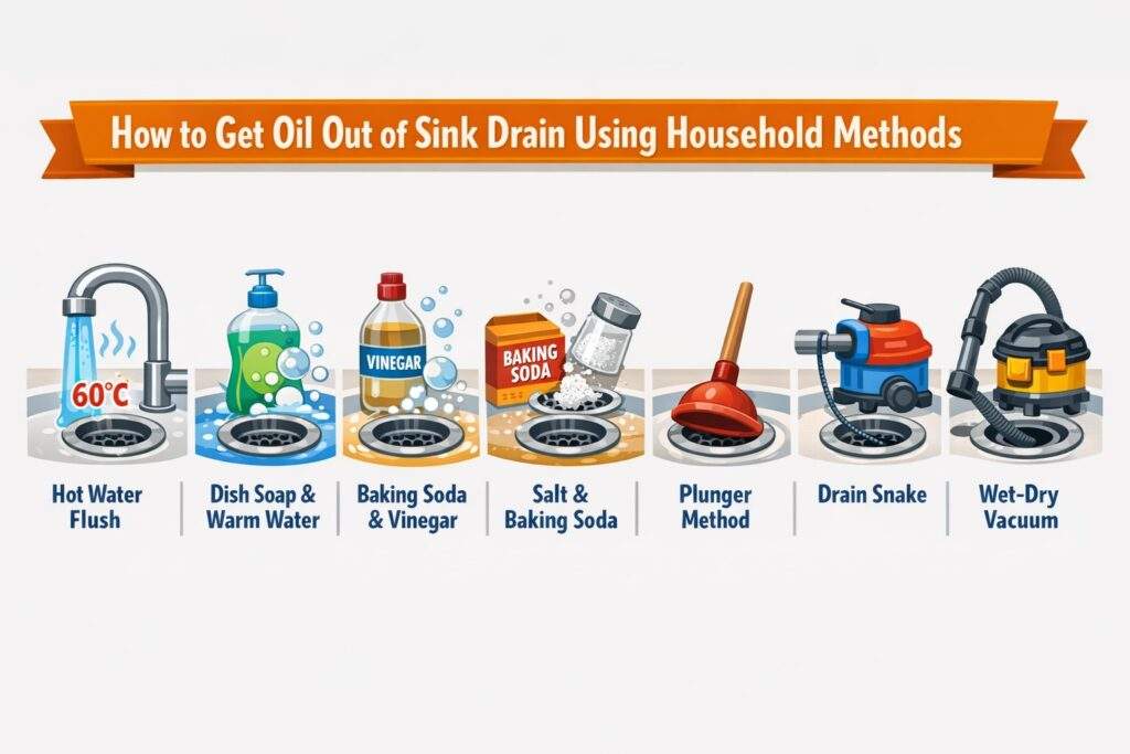 How to Get Oil Out of Sink Drain Using Household Methods