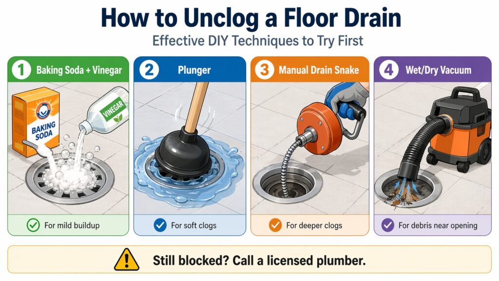 How to Unclog a Floor Drain: Effective DIY Techniques to Try First