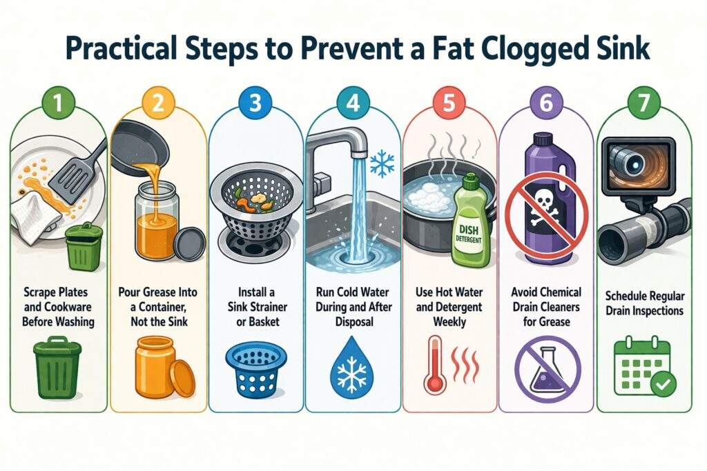 Practical Steps to Prevent a Fat Clogged Sink