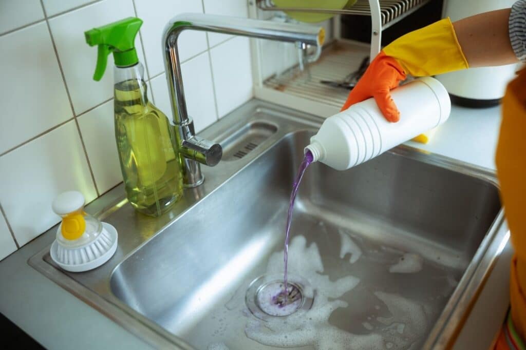 Relying on Chemical Drain Cleaners to Clear Grease Build Up
