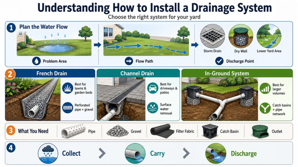 Understanding How to Install a Drainage System