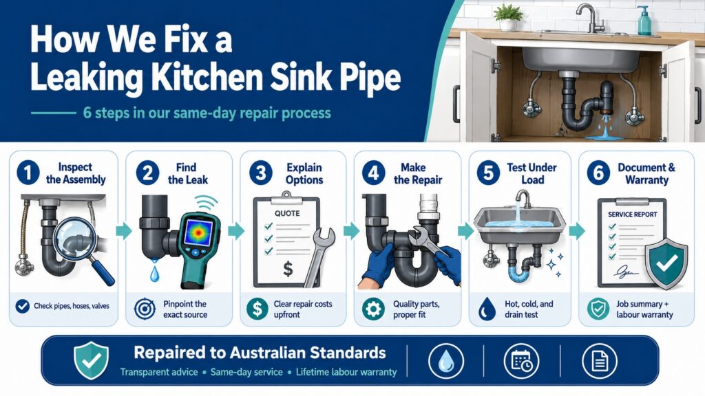 How We Fix a Leaking Kitchen Sink Pipe