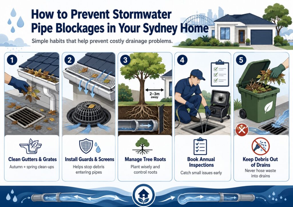 How to Prevent Stormwater Pipe Blockages in Your Sydney Home