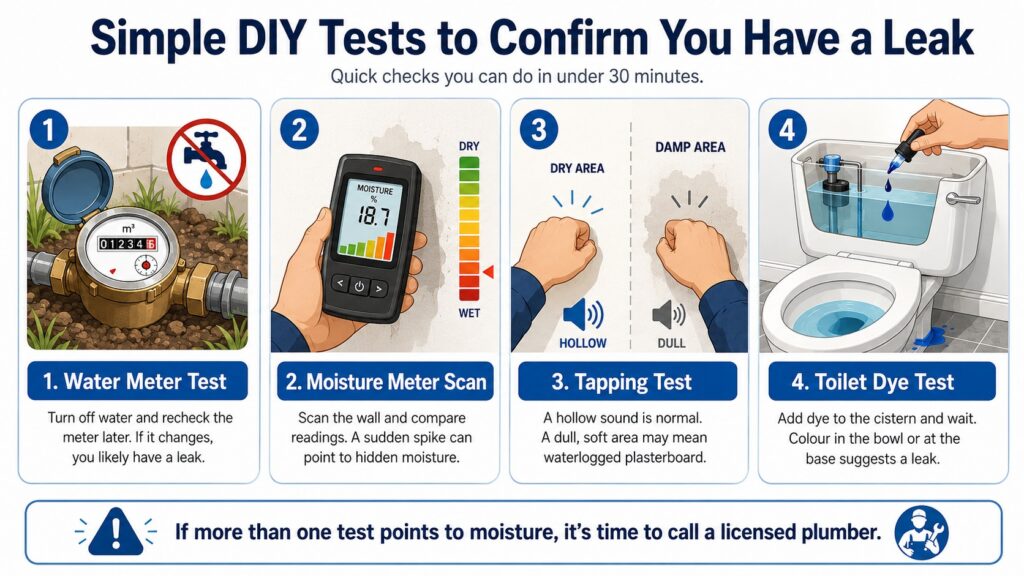 Simple DIY Tests to Confirm You Have a Leak