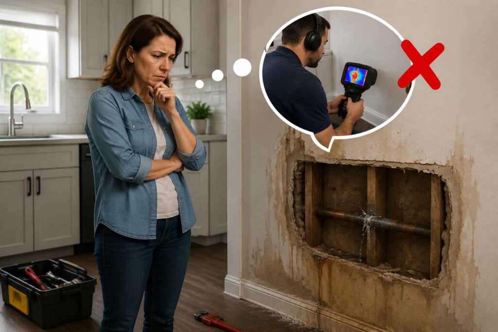 Mistake 3: Skipping Professional Leak Detection for Hidden Pipes Leaking