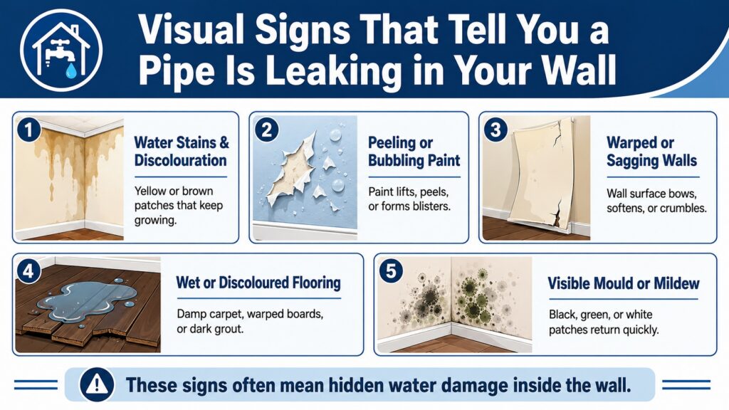 Visual Signs That Tell You a Pipe Is Leaking in Your Wall