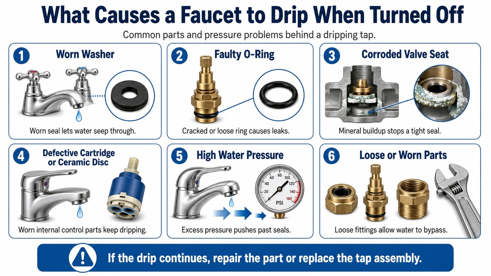 Why Your Faucet Drips When Turned Off & What to Do