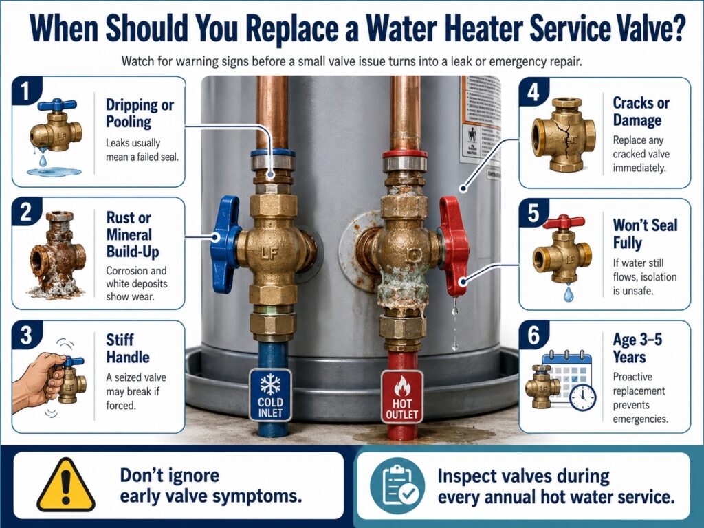 When Should You Replace a Water Heater Service Valve?