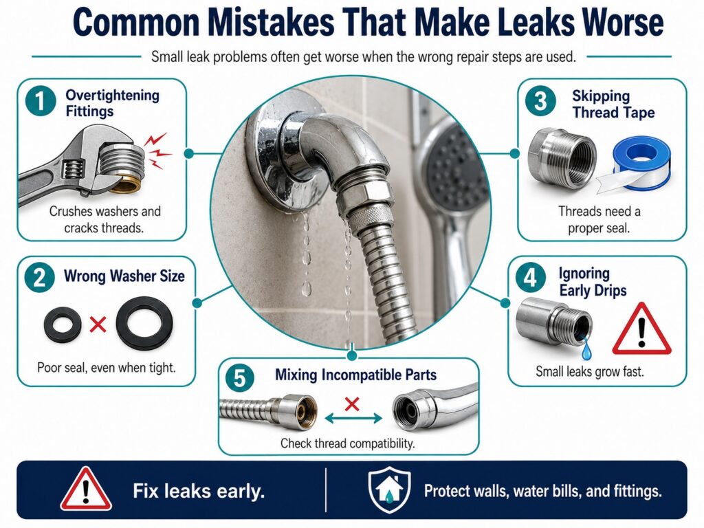 Common Mistakes That Make Leaks Worse