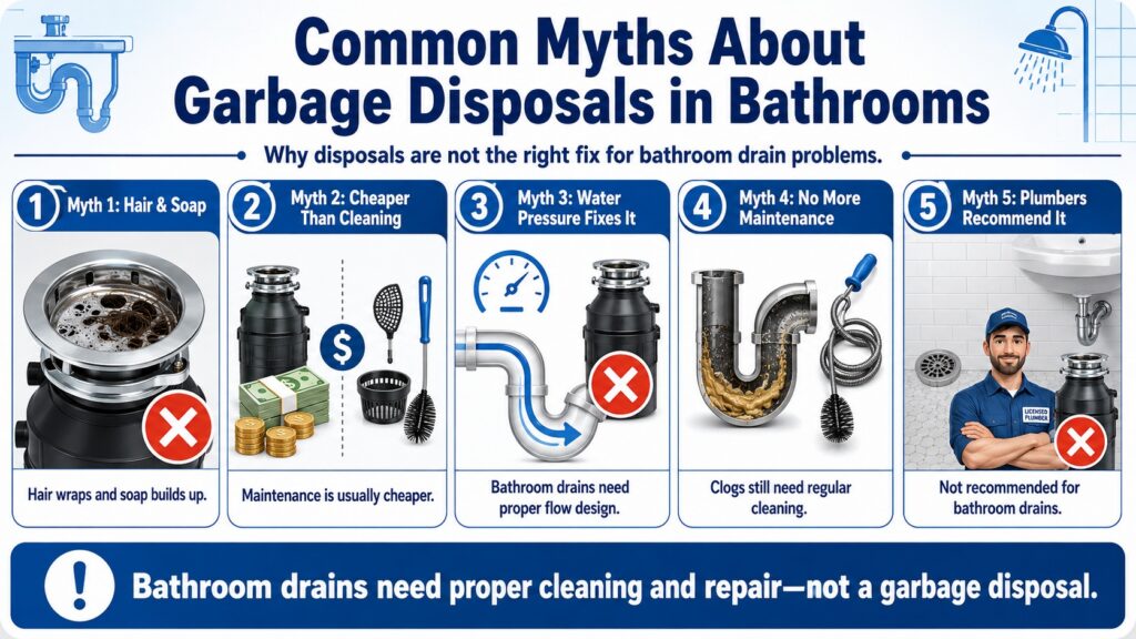 Common Myths About Garbage Disposals in Bathrooms