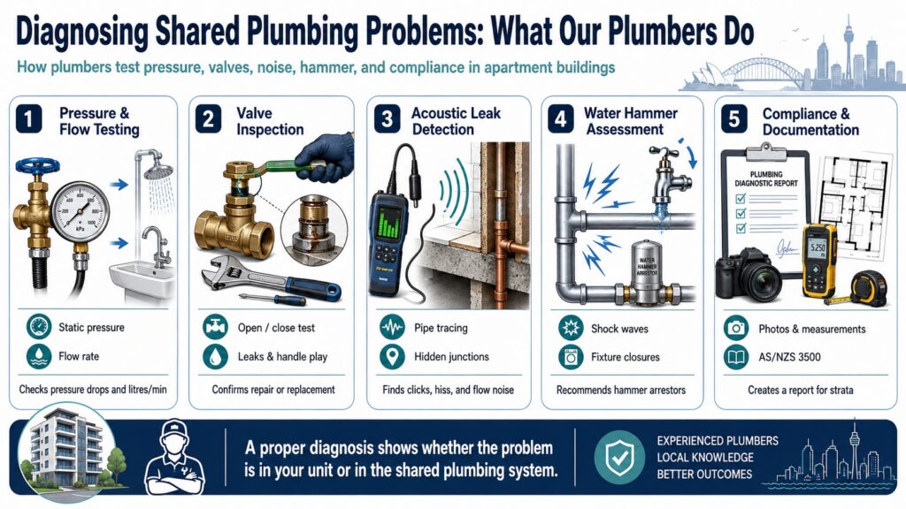 Diagnosing Shared Plumbing Problems: What Our Plumbers Do