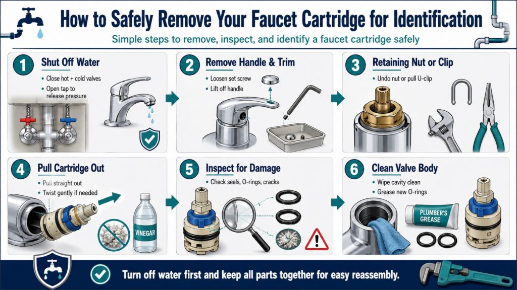How to Safely Remove Your Faucet Cartridge for Identification