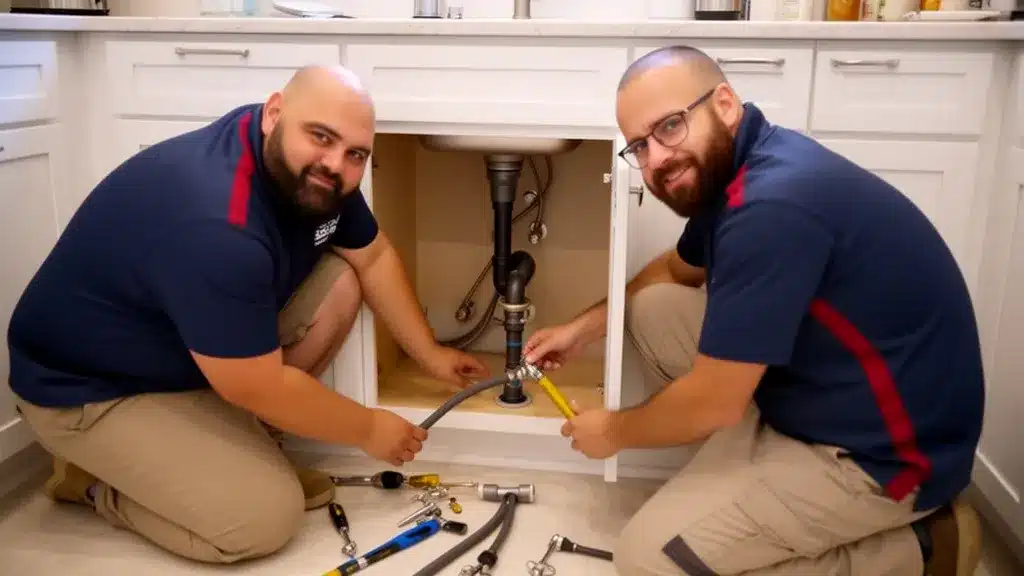 Professional plumbing service image for Removing Quick-Connect Kitchen Faucet Hose Attachments