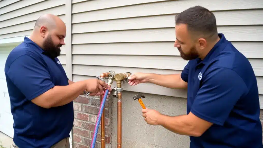 Professional plumbing service image for Understanding Outdoor Spigot Connections Threaded vs Soldered