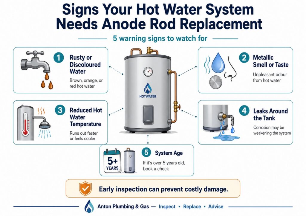 Signs Your Hot Water System Needs Anode Rod Replacement