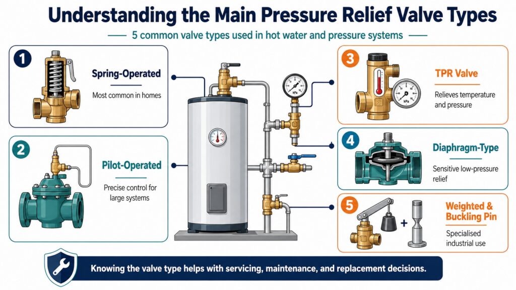 Understanding the Main Pressure Relief Valve Types