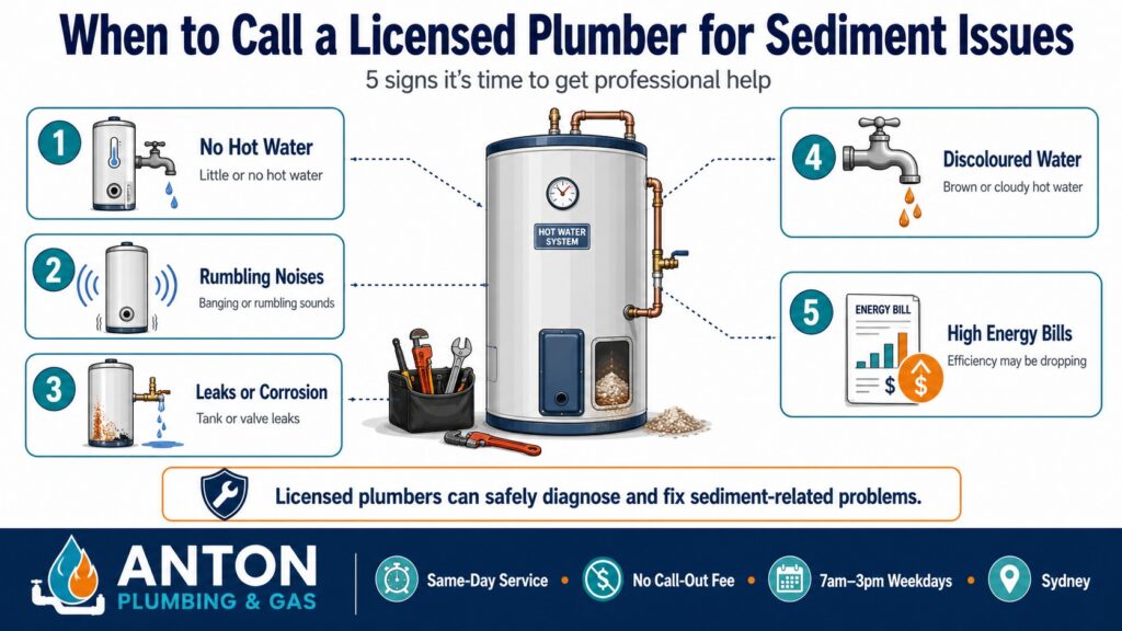 When to Call a Licensed Plumber for Sediment Issues
