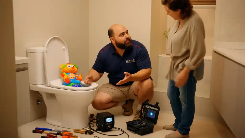 Professional service image for What Happens When a Toy Is Flushed Down the Toilet